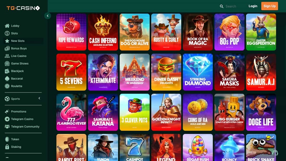 TG.Casino platform offering chicken cross the road casino game and social betting features
